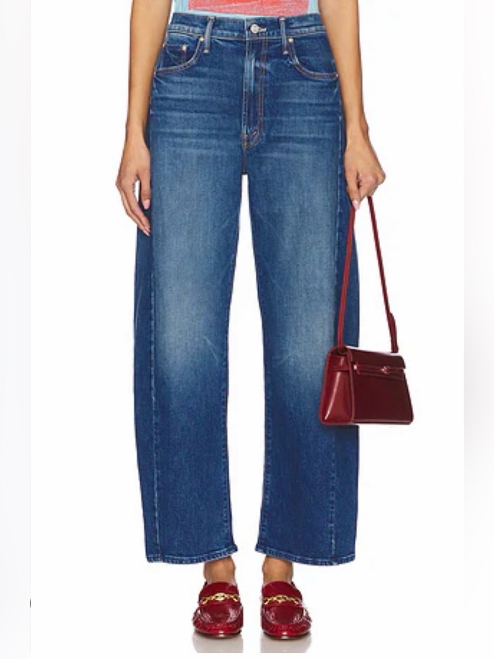 Mother denim - “The Full Pipe Flood” barrel leg jeans (*fits like size 25)